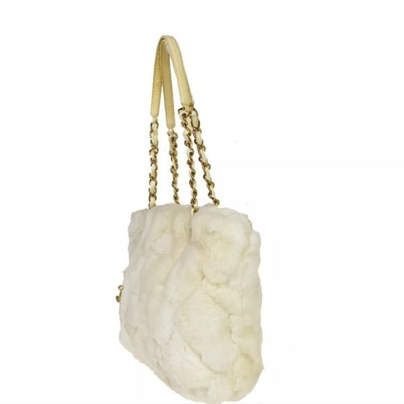 CHANEL 🔥Rare🔥 Leather Lined Fur Harlequin Tote Bag, Gorgeous! - Picture 2 of 16